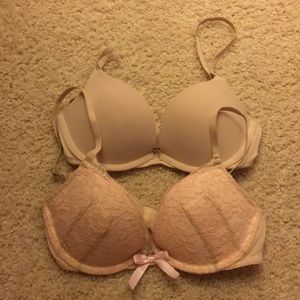 Gilly Hicks Set of Push-Up Bras! Rare size!